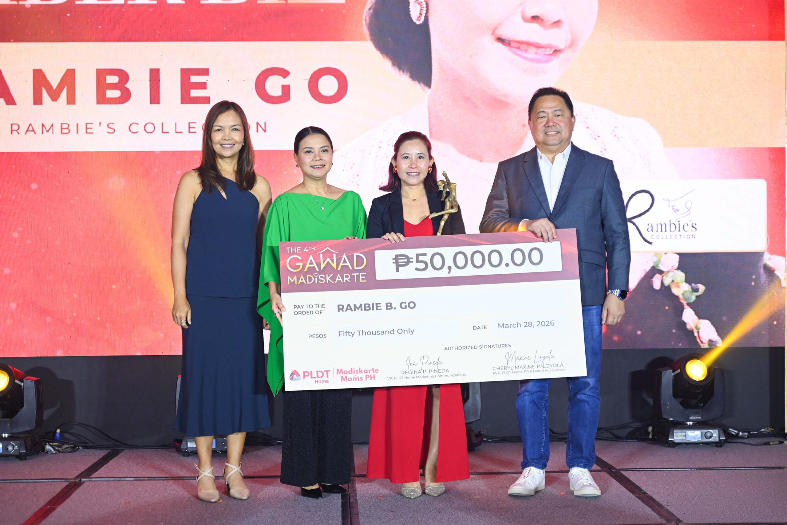 4th Gawad Madiskarte Diskarteng Fiber Biz Winner Rambie Go